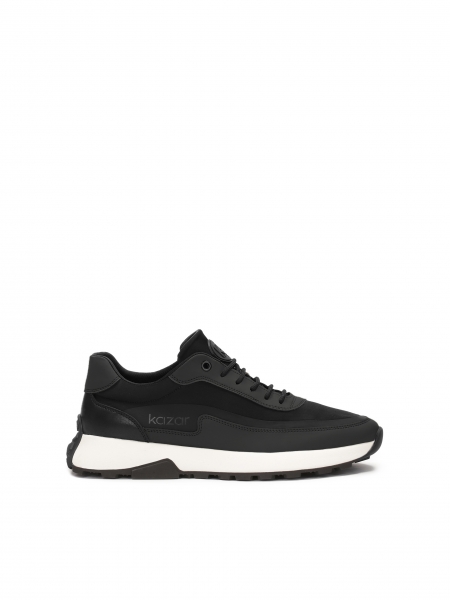 Black men's sneakers on a comfortable sole  DANNAY
