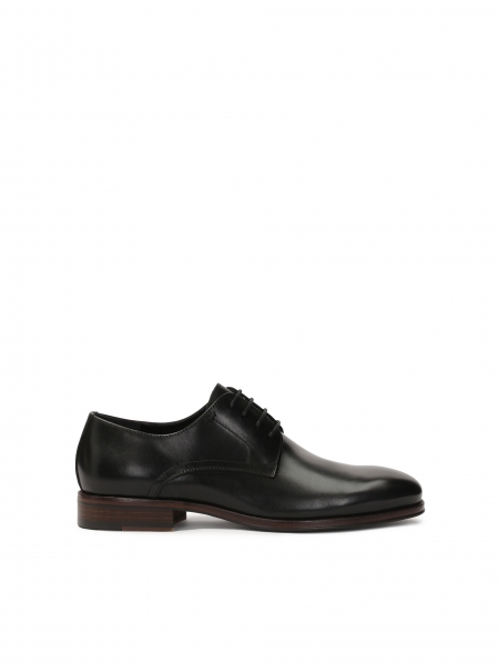Elegant black men's half shoes for suit  AMMANO