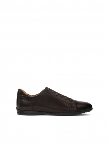 Casual leather half shoes in brown color RAOULL