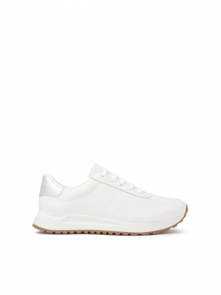 White leather running sneakers ZINNA