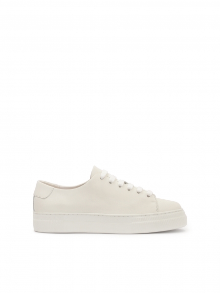 White leather sneakers with a simple upper CETINA