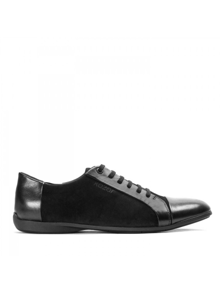 Men's black casual shoes JOAO