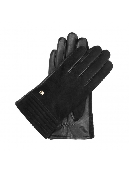 Ladies' black gloves BRAXTON