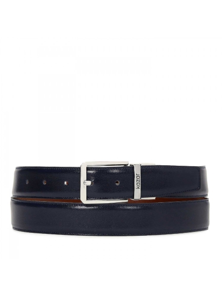 Man's navy blue and brown reversible belt ROCARD