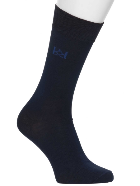 Marineblaue Socken aus Baumwolle 