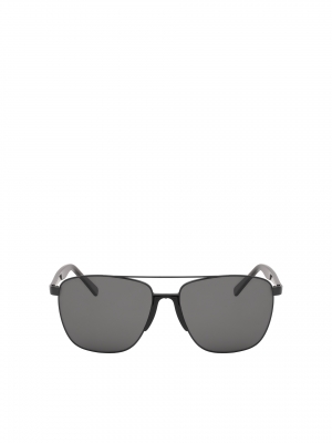 Atrakcyjne czarne okulary przeciwsłoneczne typu Aviator-553119