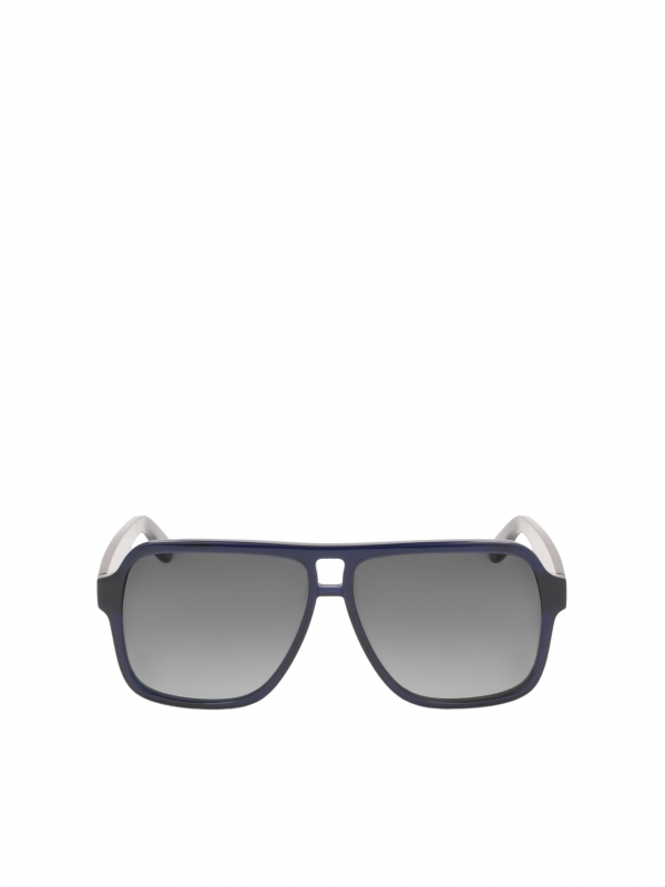 Granatowe okulary przeciwsłoneczne męskie aviatory 