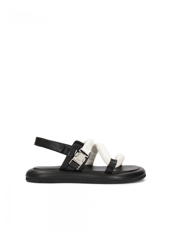 Leather sandals on a thicker sole FOGGIA