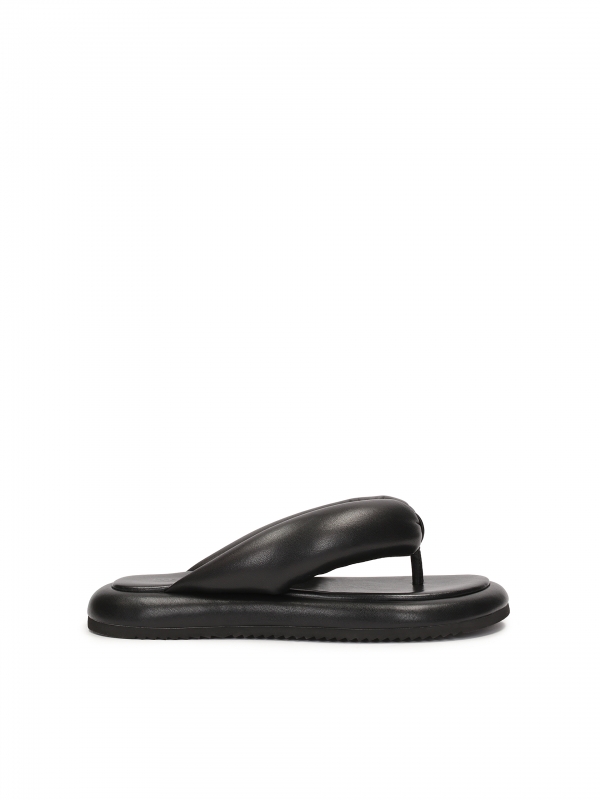 Leather flip flops on a comfortable sole FOGGIA