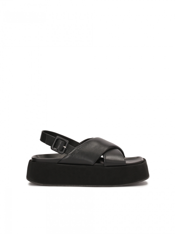 Leather sandals on a thick sole BRIGIT