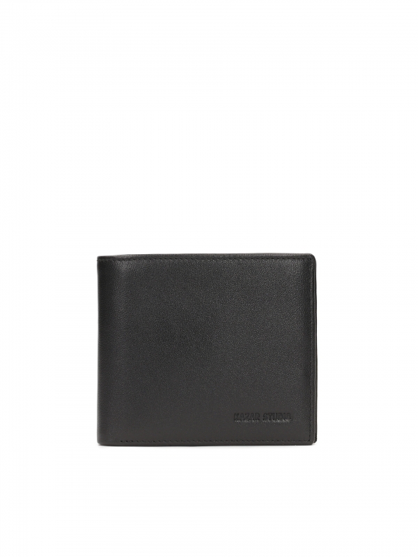 Compact leather wallet SHIRON