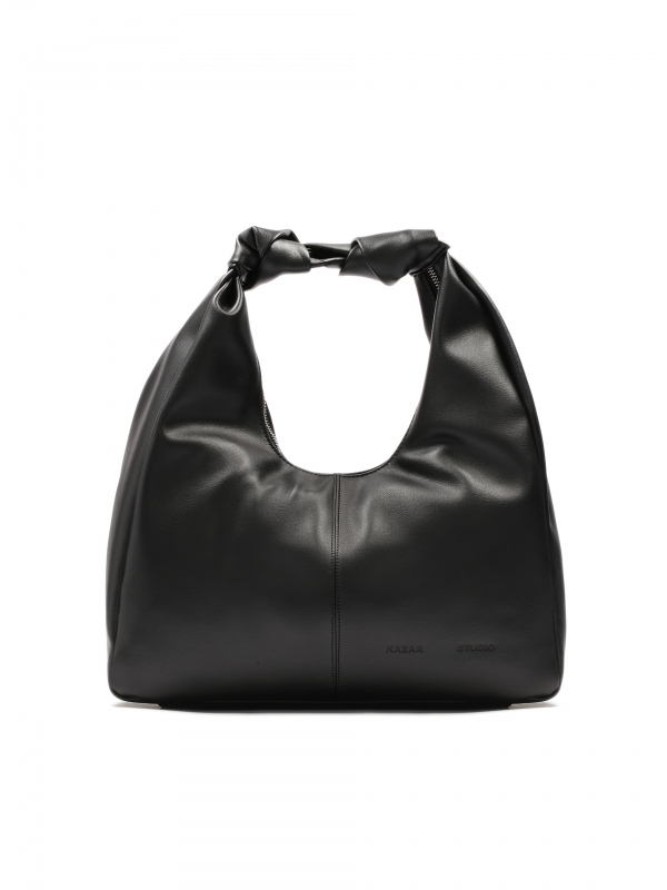 Large loose shoulder bag in full grain leather  AMEE