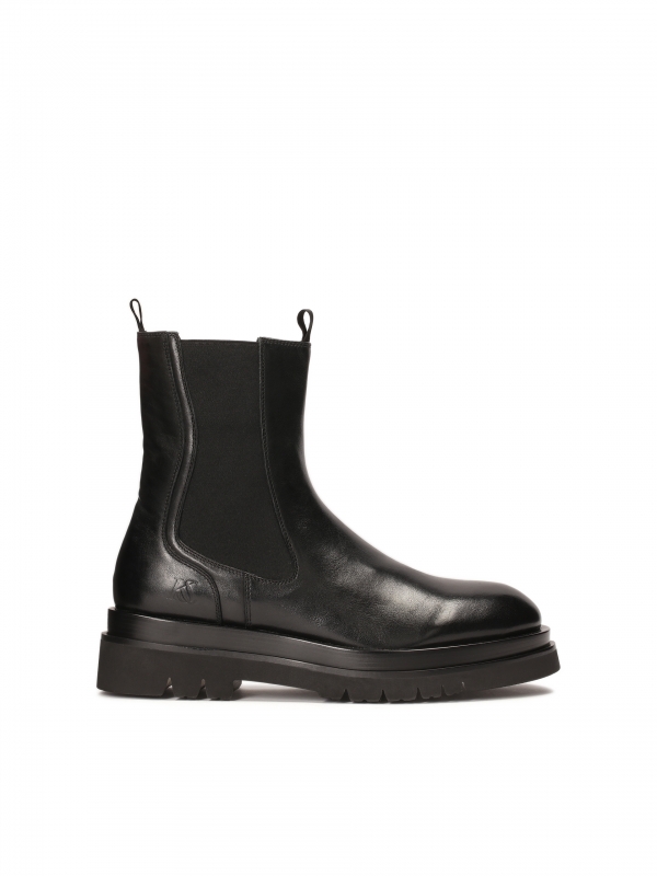 Black men's Chelsea boots with a classic look  HANSEL